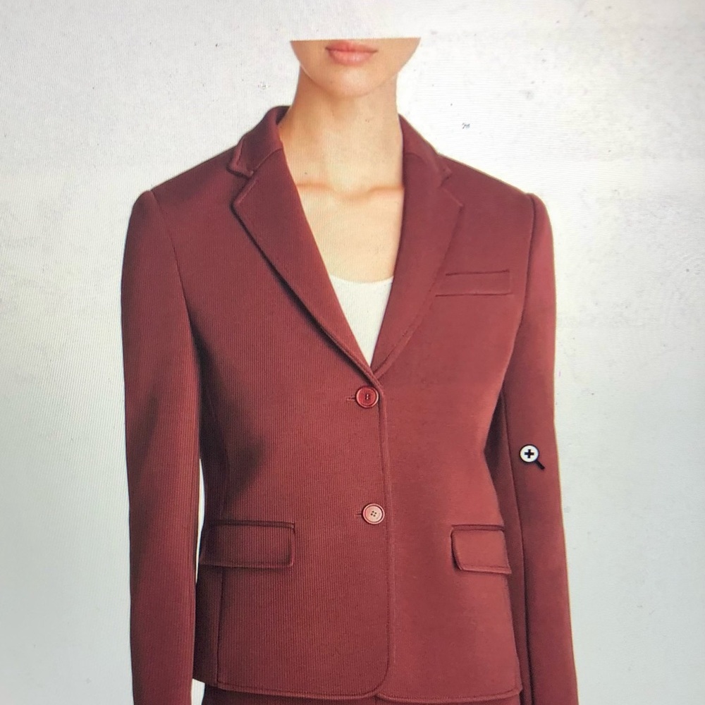 Boss Hugo Women’s Textured Professional Two-Botton Blazer, Slim Fit Skinny Pants